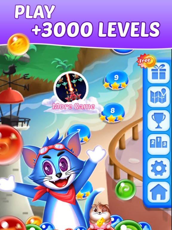 Screenshot #4 for Tomcat Pop: Bubble Shooter