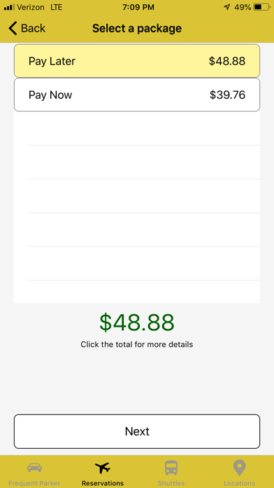 Park 'N Go Airport Parking iPhone screenshot 4 - Travel app