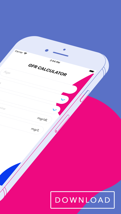 Screenshot #2 pour eGFR & Creatinine Calc
