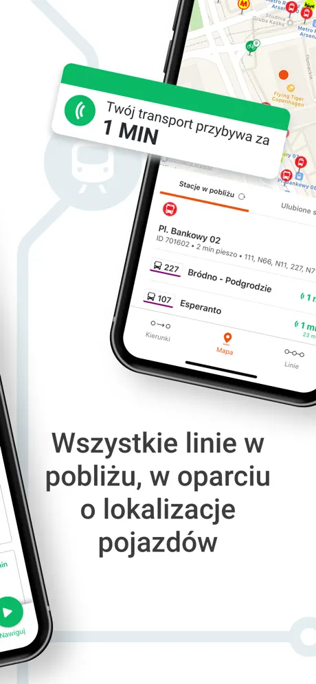 Moovit: Bus, pociąg i tramwaj