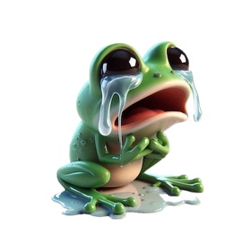 Crying Frog Stickers
