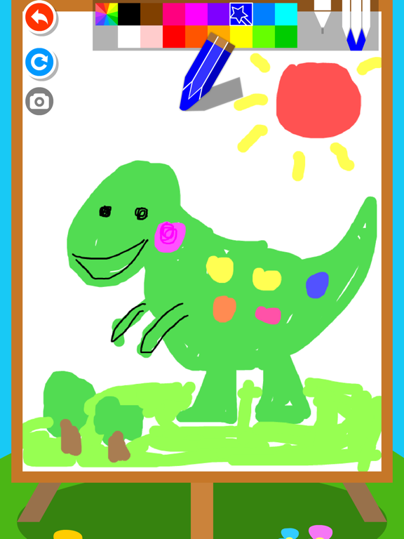 Screenshot #6 pour Dinosaur puzzle Doodle Colorin