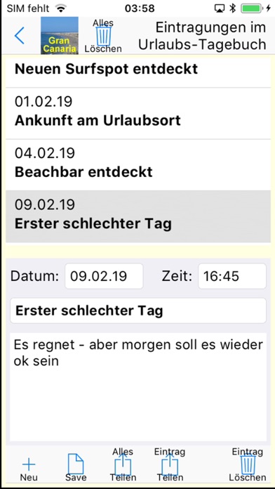 Gran Canaria Urlaubs App Screenshot