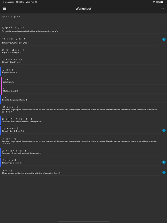 MalMath: Step by step solver