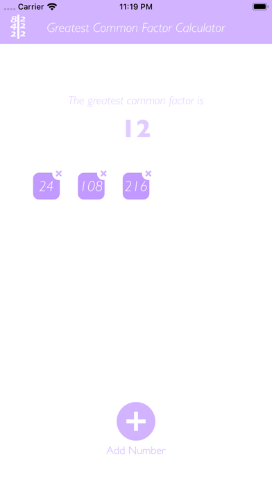 Screenshot #1 pour Calculateur PGCD