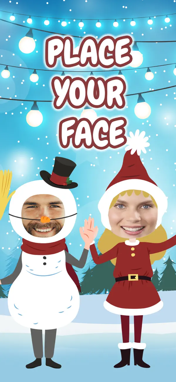 Screenshot #1 pour Joyeux Noël visage éditeur