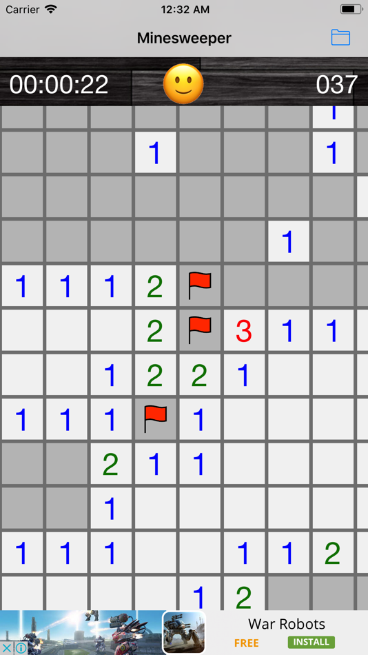 #2. Minesweeper - Classic Windows (iOS) By: SikYi Chan