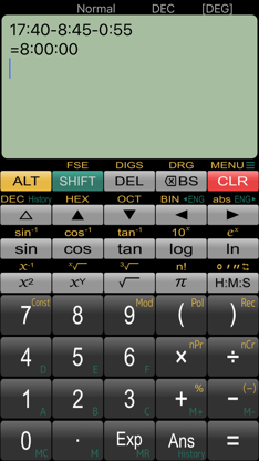Panecal Plus Sci. Calculator screenshot 2
