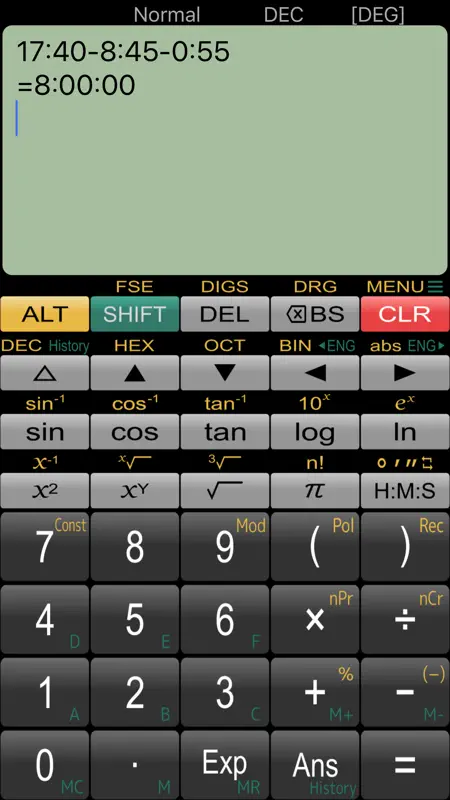 関数電卓 Panecal Plus screenshot 2 of 4
