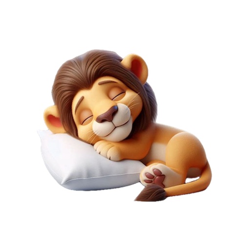 Sleeping Lion Stickers