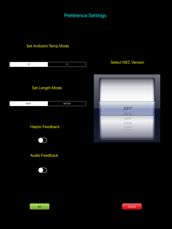 Electrical Calc Elite iPad screenshot 4 - Utilities app
