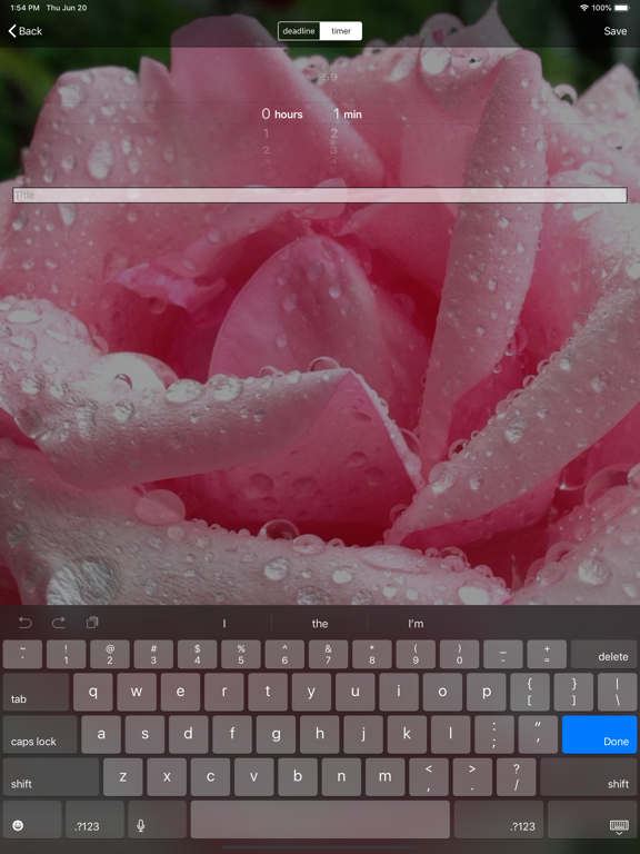 Countdown Timer – Deadlines iPad screenshot 6 - Productivity app