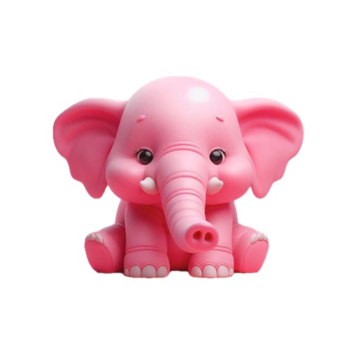 Pink Elephant Stickers