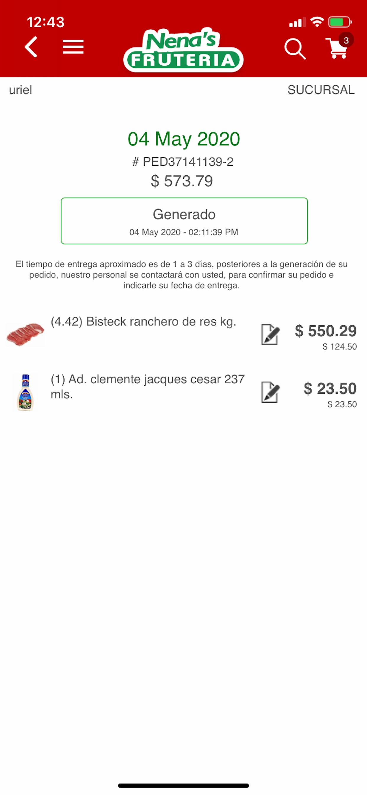 Nenas App Pedidos screenshot 6