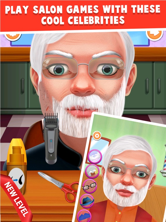 Crazy Beard Shaving Salon iPad screenshot