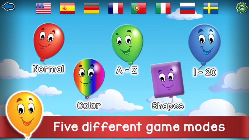 Kids Balloon Pop Language Game screenshot 1