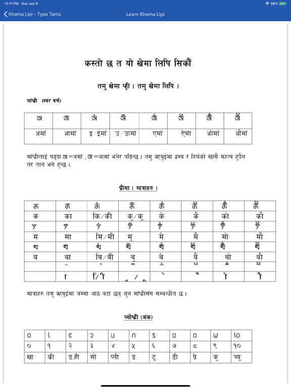 Khema Lipi - Type Tamu iPad screenshot 5 - Productivity app