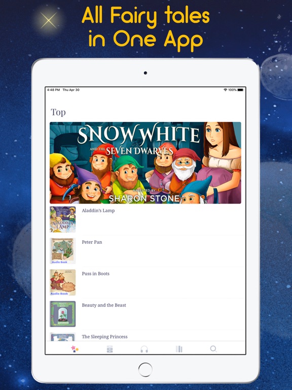 Fairy Tales & Bedtime Stories iPad screenshot 1 - Book app