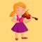 FUN VIOLIN is a play-along music application that can be filled with free melodies according to the student's wishes