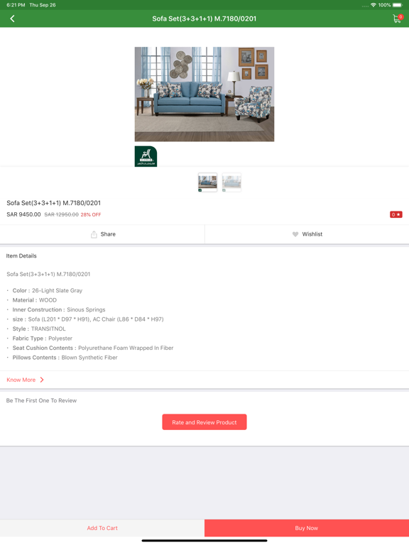Alomar Furniture مفروشات العمر iPad screenshot 3 - Shopping app