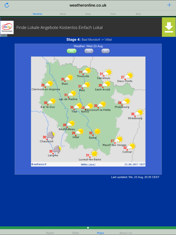 Screenshot #6 pour Météo Tour France