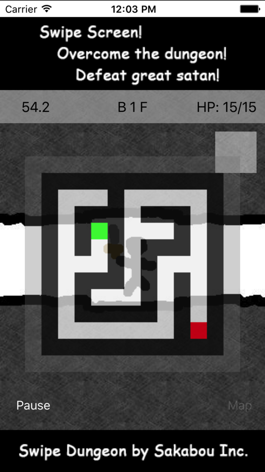 #3. Swipe Dungeon (iOS) Podle: PiyoLog Inc.