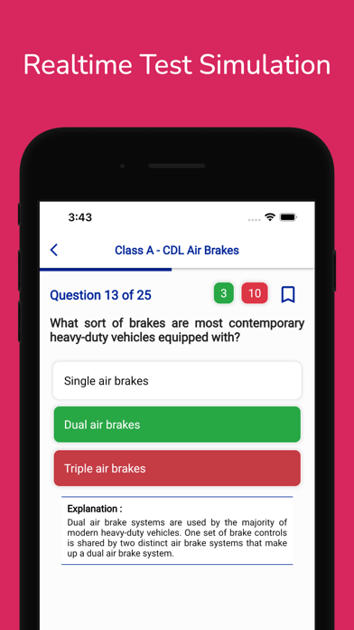 North Carolina CDL Permit Test Screenshot