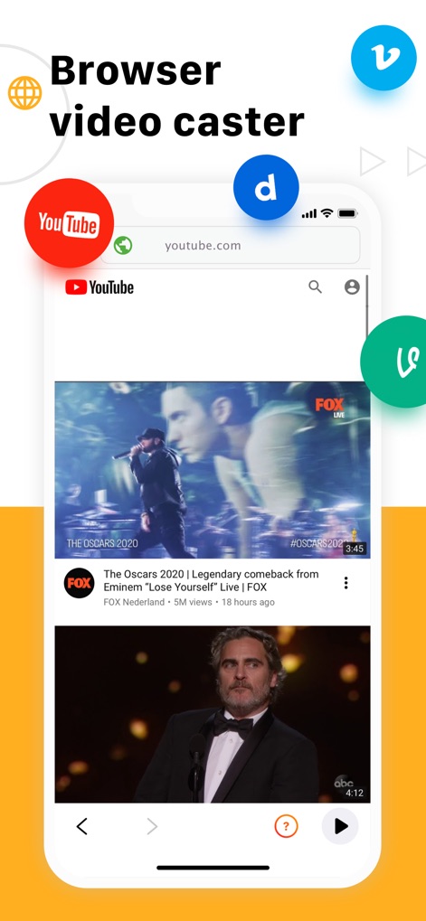 Chromecaster: Get Streaming TV - 이 도구는 '웹 브라우저'에서 'YouTube'와 같은 플랫폼의 비디오 콘텐츠를 검색하고 TV로 쉽게 캐스팅할 수 있게 합니다.