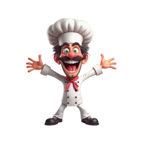 Snímky obrazovky (6) Goofy Chef Stickers