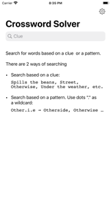 Crossword Clue Solver screenshot