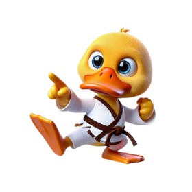 Kung Fu Duckling Stickers
