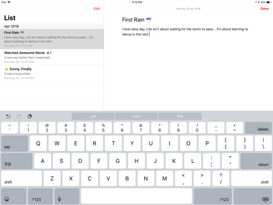 Diary - Record Repeater iPad screenshot