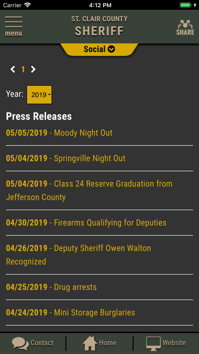 St Clair County AL Sheriff Screenshot