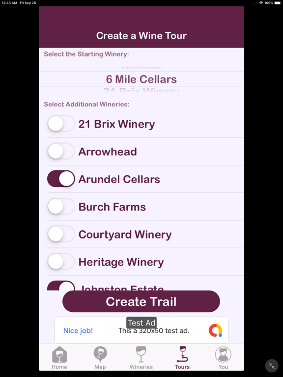 WinErie iPad screenshot 5 - Food & Drink app