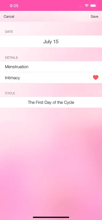 Menstrual Cycle Tracker: Screenshot 4 von 5