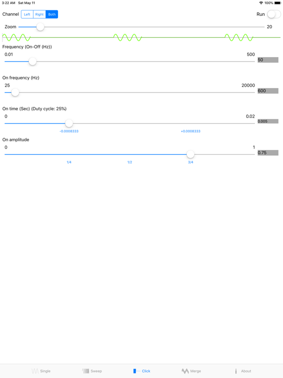 Tone Gen Pro iPad screenshot 3 - Utilities app