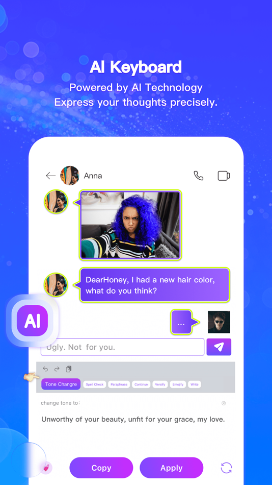 #5. ViVi Keyboard: Theme & Chatbot (iOS) 由: Metaverse Technology LTD