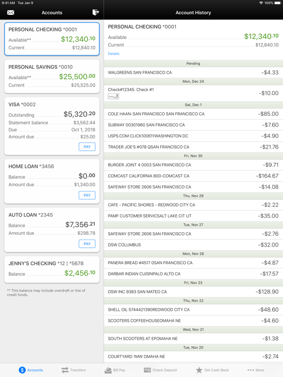 Screenshot #5 pour Princeton Federal CU Mobile