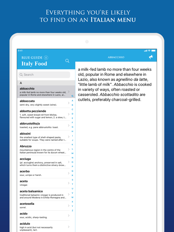 Screenshot #4 pour Italian Food by Blue Guides