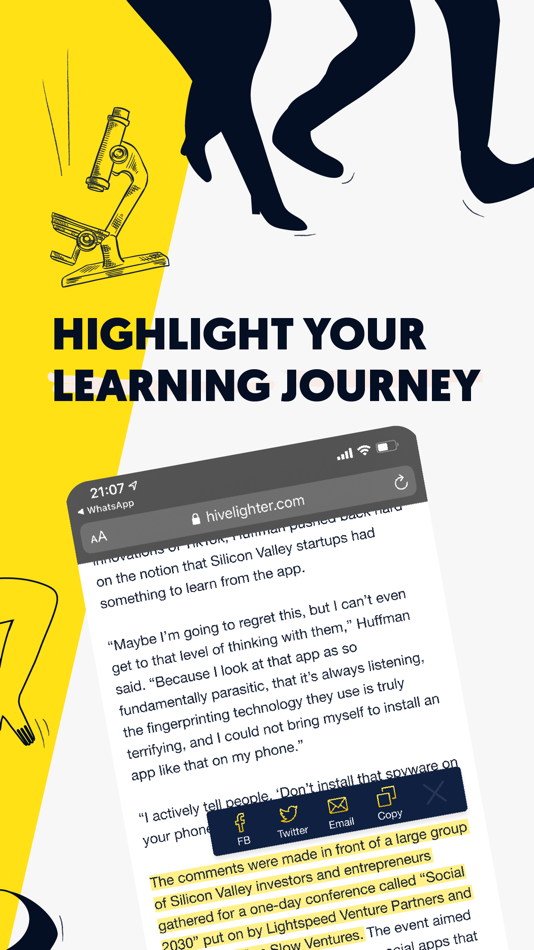 #2. hivelighter: highlight & learn (iOS) 由: hivelighter Inc.