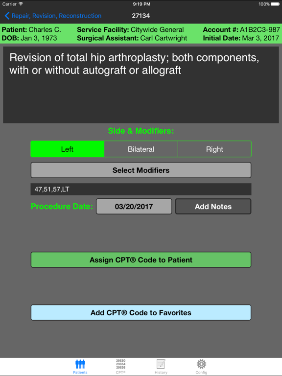 Mobile Coder Orthopedics iPad screenshot 5 - Medical app