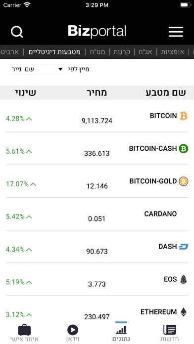 Screenshot #3 pour Bizportal - ביזפורטל