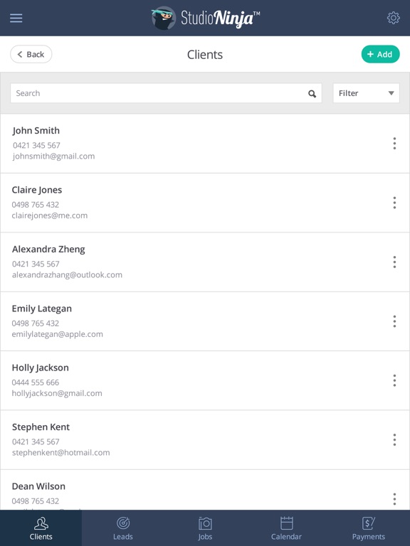 Studio Ninja iPad screenshot 5 - Business app