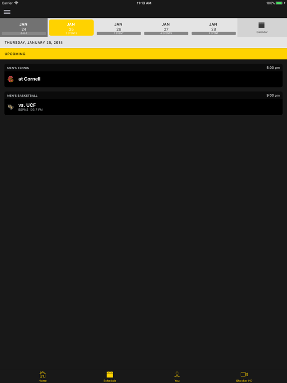 Go Shockers iPad screenshot 2 - Sports app
