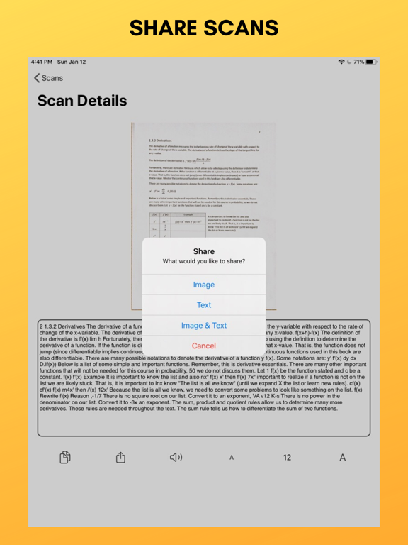 Text Scanner - Scan and Save iPad screenshot 6 - Productivity app