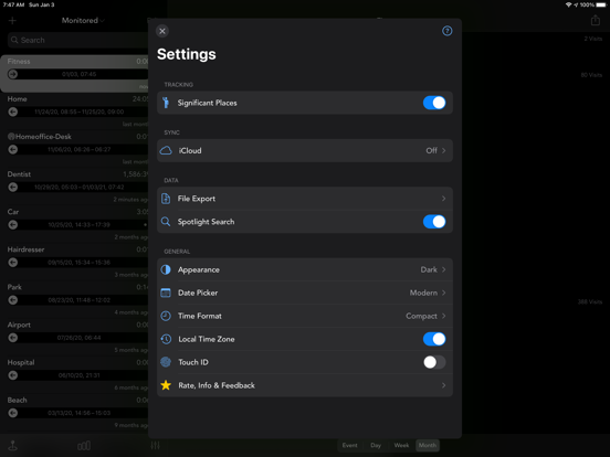 Screenshot #6 pour Geofency - Suivi du temps
