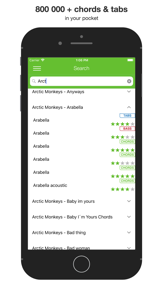 Guitar chords and tabs screenshot