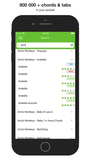 Guitar chords and tabs screenshot 1