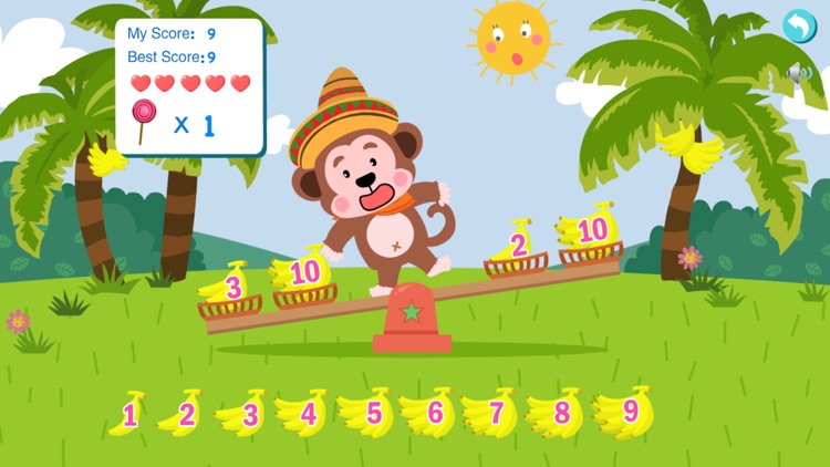 Monkey Math Balance for Kids