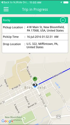 NJRide screenshot 3